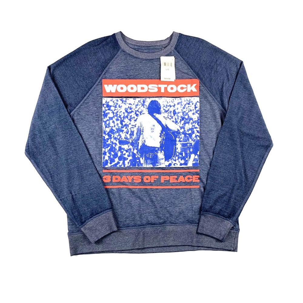 Lucky Brand Woodstock pullover Burnout sweatshirt - Picture 1 of 5